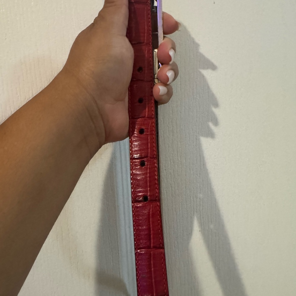 Brighton Red and Gold Women's Belt - Picture 5 of 7